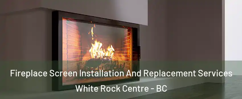 Fireplace Screen Installation And Replacement Services White Rock Centre - BC