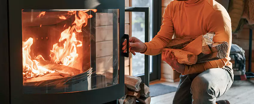 Residential Fireplace Ceramic Glass Installation in White Rock, BC