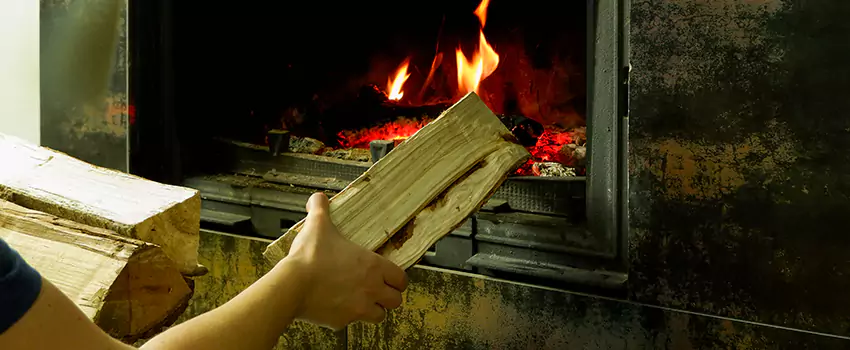 Wood Stove Heat Resistant Wall Repair in White Rock, British Columbia