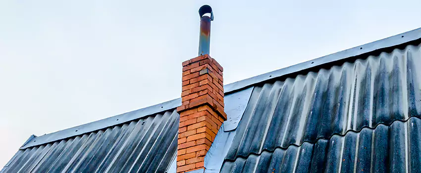 Aluminium Chimney Flashing Repair in White Rock, BC