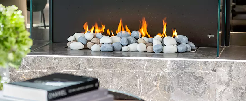 Double-Height Fireplace Design Refurbishment in White Rock, British Columbia