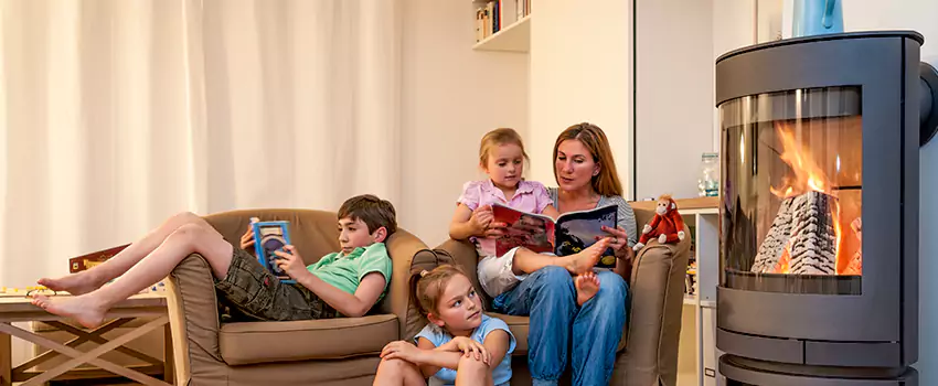 Outdoor Morso Fireplace Broken Screen Replacement in White Rock, British Columbia